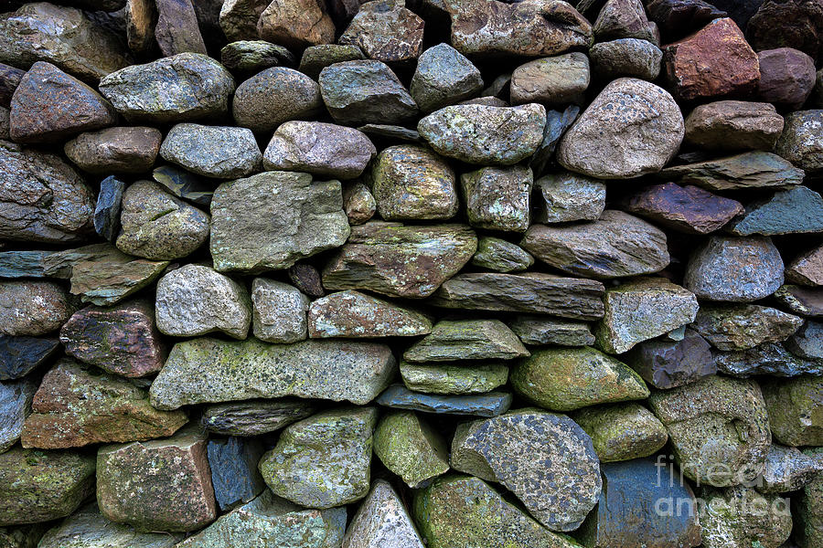 Dry stone wall, Snowdonia Photograph by Jane Rix