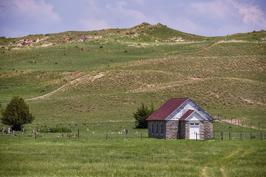 Dry Valley Church - Cherry County Photograph by Alan J Bartels - Fine ...