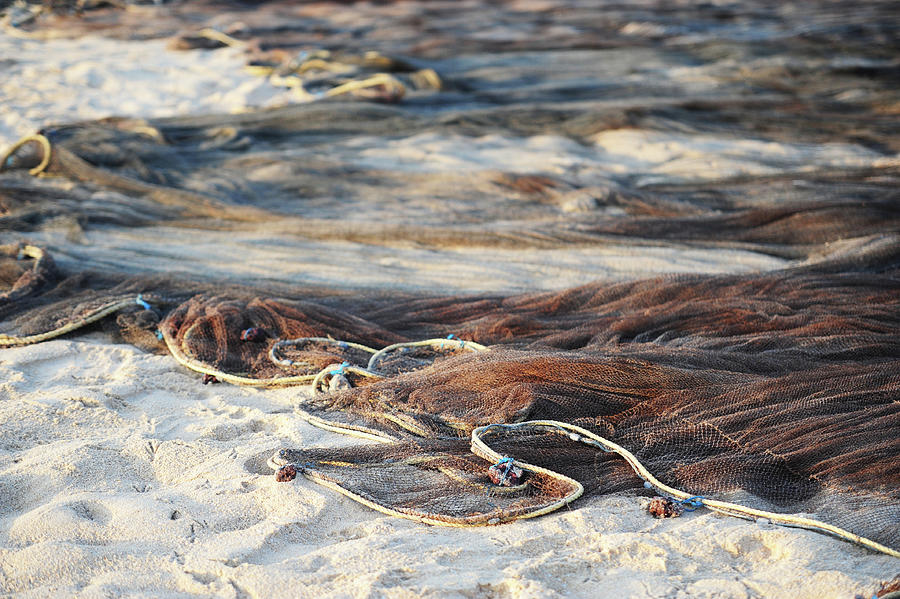 Drying Fishing Net Photograph by Jenny Rainbow