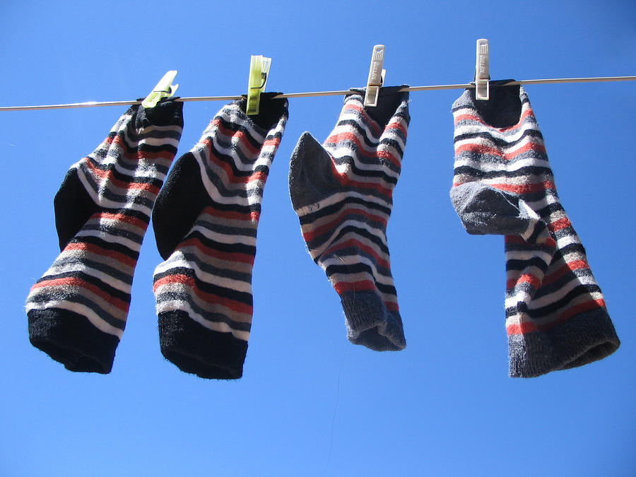 Drying Socks Photograph by Stwief