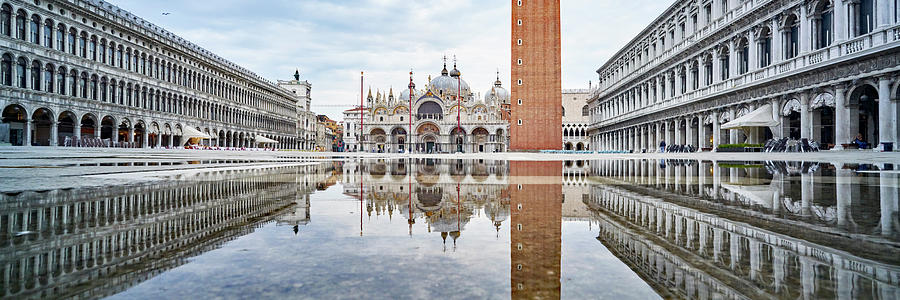DSC04232_Saint Mark Square floating, Venice Photograph by Marco Missiaja