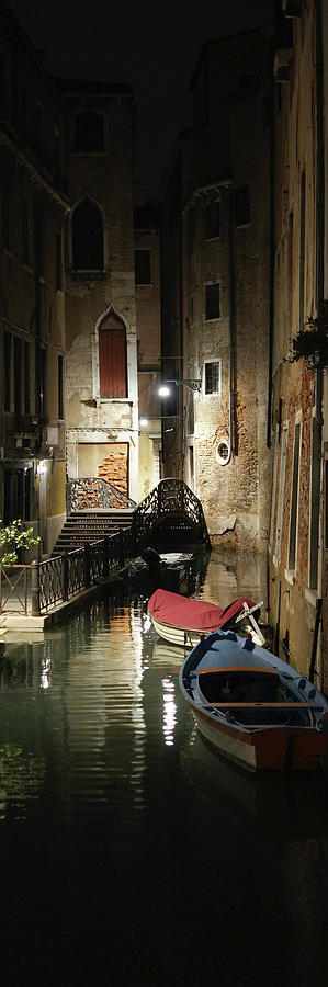 DSCF0000365 - Da Mario, Venice night view Photograph by Marco Missiaja