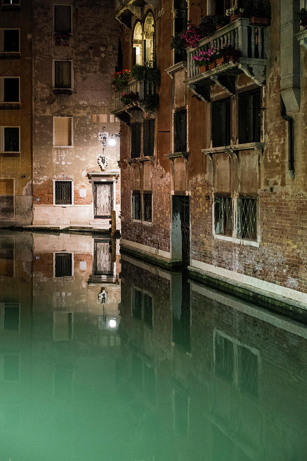 Dscf8396_Night reflections-Venice Photograph by Marco Missiaja