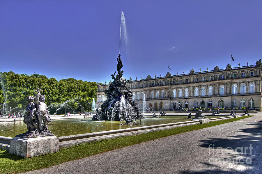 Herrenchiemsee Fountain - Germany Photograph by Paolo Signorini