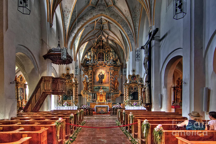 Internal View of Abbazia di Frauenchiemsee  - Germany Photograph by Paolo Signorini