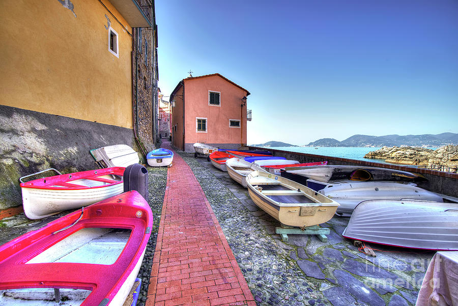 Parked Boats - Tellaro - Italy Photograph by Paolo Signorini