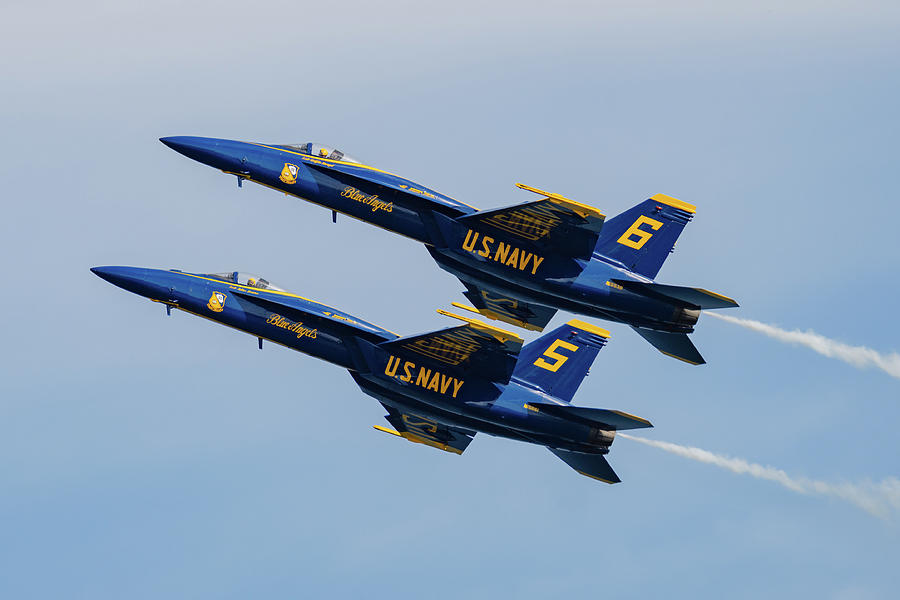 Dual Blue Angel Slow Pass Photograph by Frosted Birch Photography