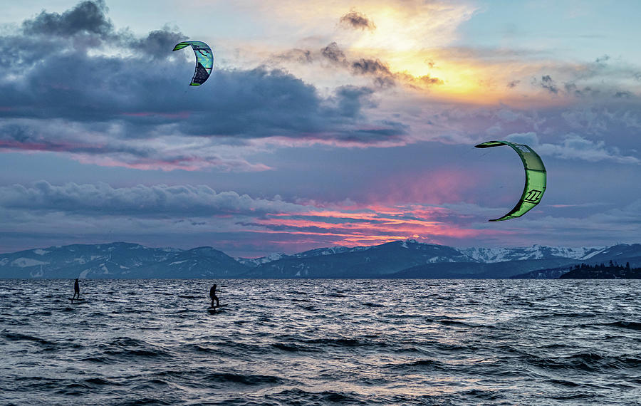 Dual Kites Photograph by Martin Gollery