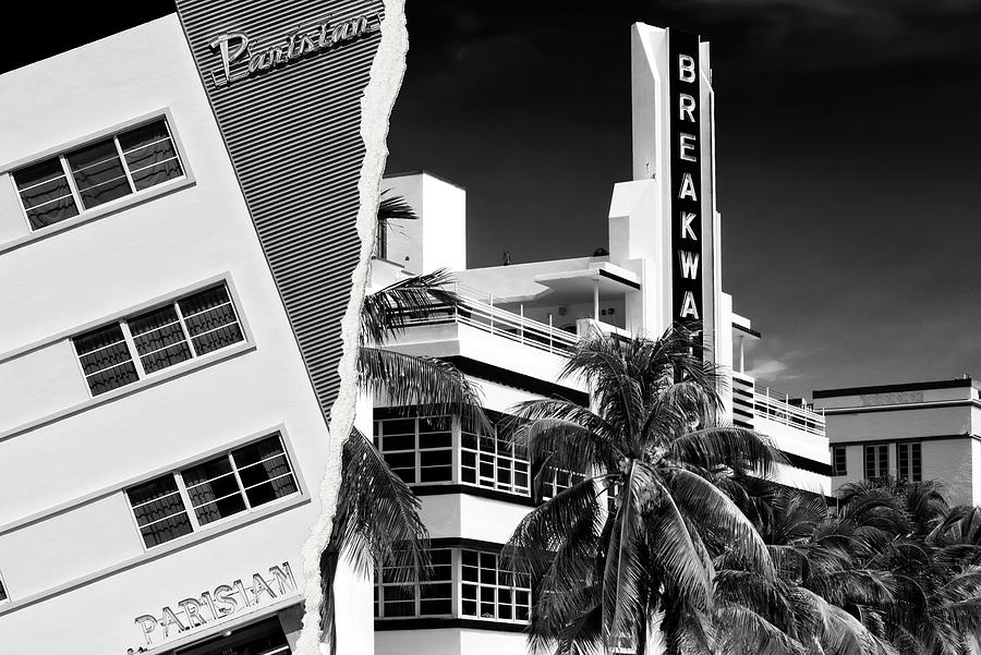 Dual Torn Collection - Art Deco Miami Beach Photograph by Philippe HUGONNARD