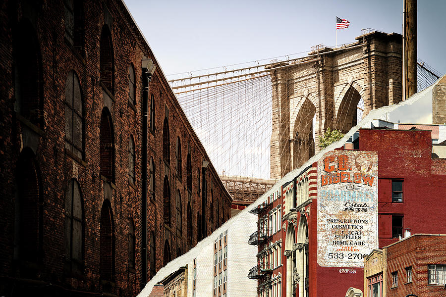 Dual Torn Collection - Brooklyn Bridge Photograph by Philippe HUGONNARD