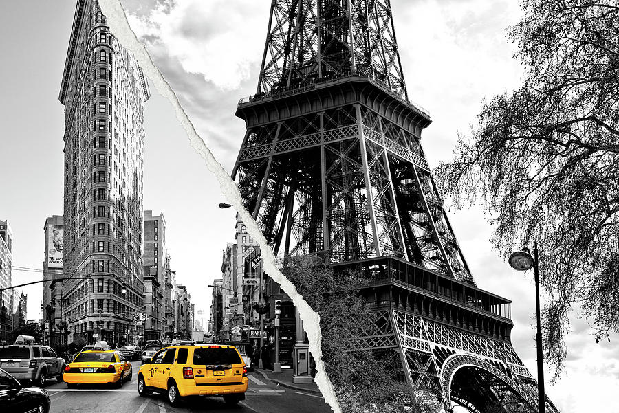 Dual Torn Collection - Flatiron Eiffel Photograph by Philippe HUGONNARD