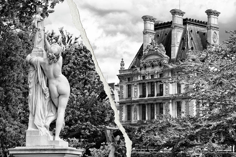 Architecture Photograph - Dual Torn Collection - Louvre Paris by Philippe HUGONNARD