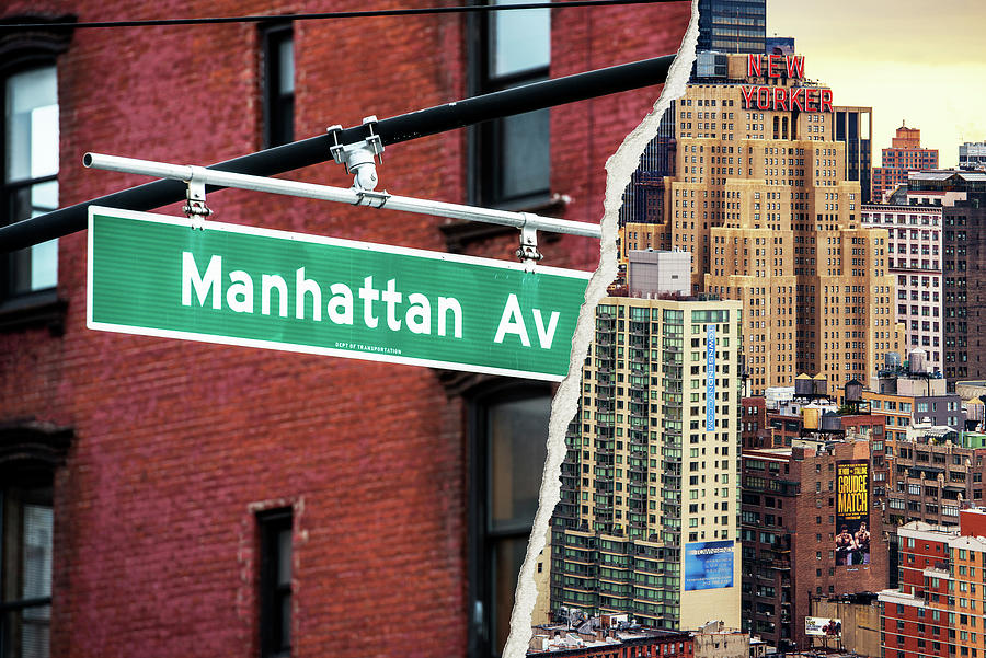 Dual Torn Collection - Manhattan Avenue Mixed Media by Philippe HUGONNARD