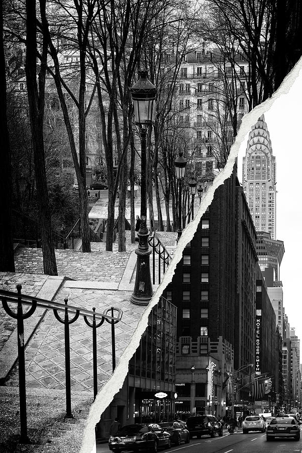 Dual Torn Collection - Montmartre Manhattan Photograph by Philippe HUGONNARD