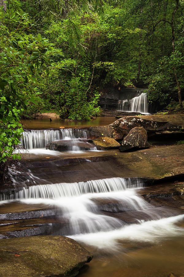 Dual Waterfalls on Green and Carrick Creeks - Table State Park SC ...