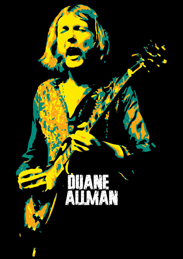 Duane Allman. Howard Duane Allman. American rock guitarist Digital Art ...