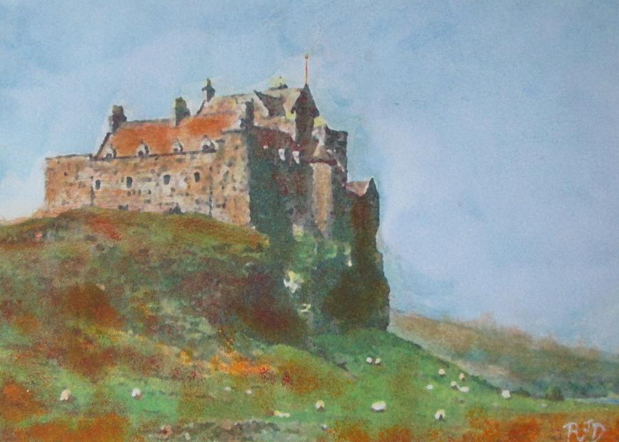 Duart Castle Painting by Richard James Digance