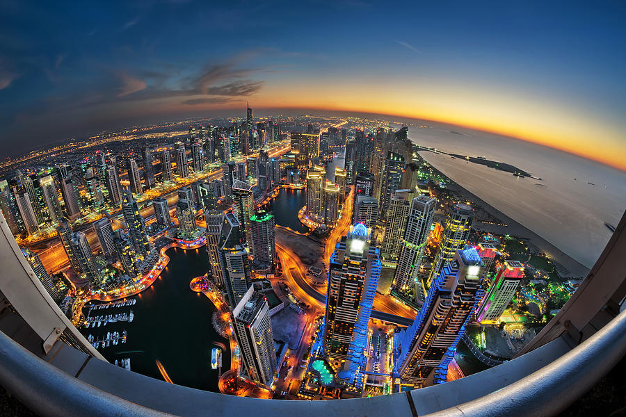 Dubai Marina Cityscape Photograph by Enyo Manzano Photography