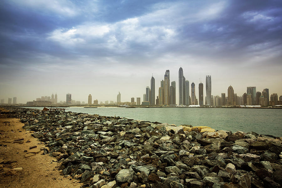 Dubai Marina from the Palm Photograph by Ian Good