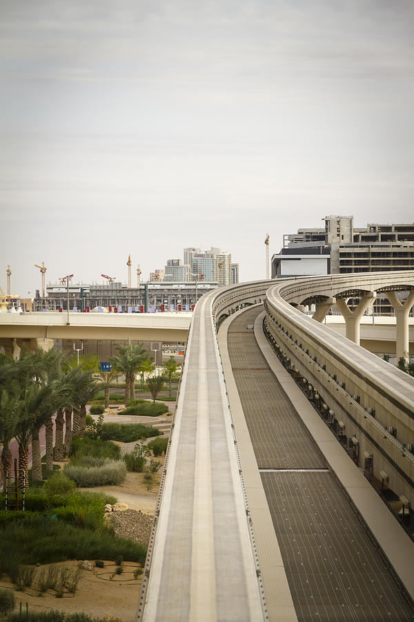 Dubai Monorail in Palm Jumeirah Photograph by PJPhoto69