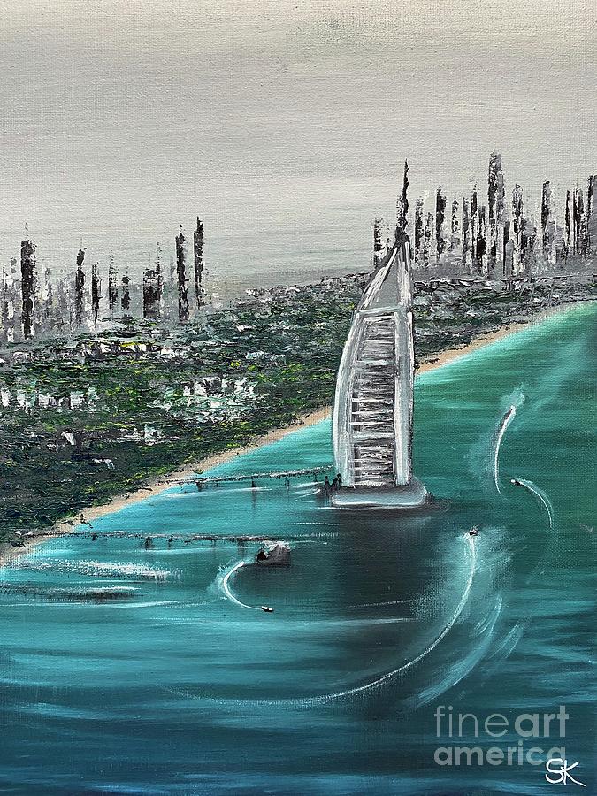Dubai Painting by Sharron Knight