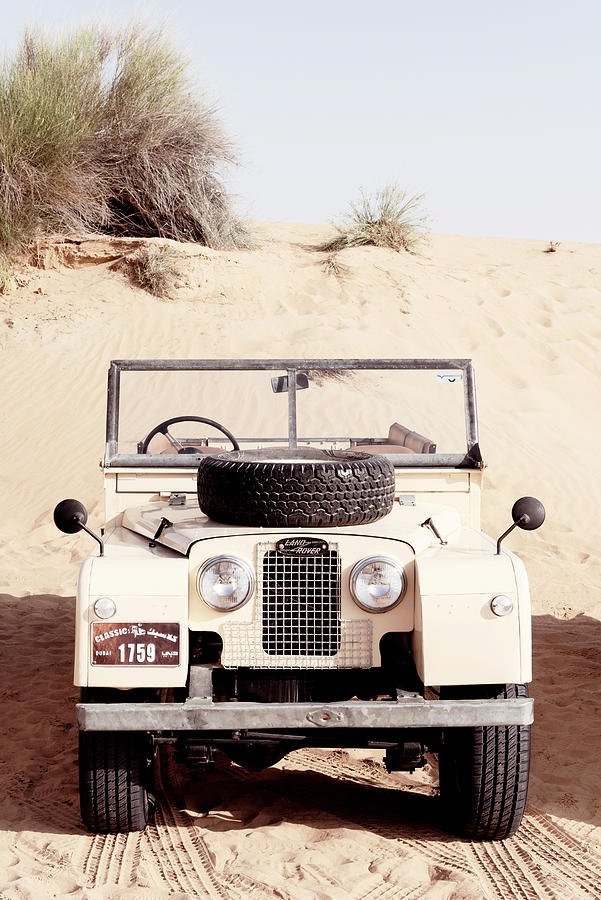 Dubai UAE - Land Rover Desert Photograph by Philippe HUGONNARD