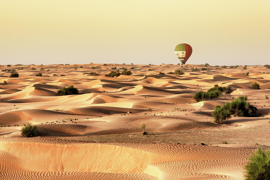 Dubai UAE - Sand Dunes Sunset Photograph by Philippe HUGONNARD