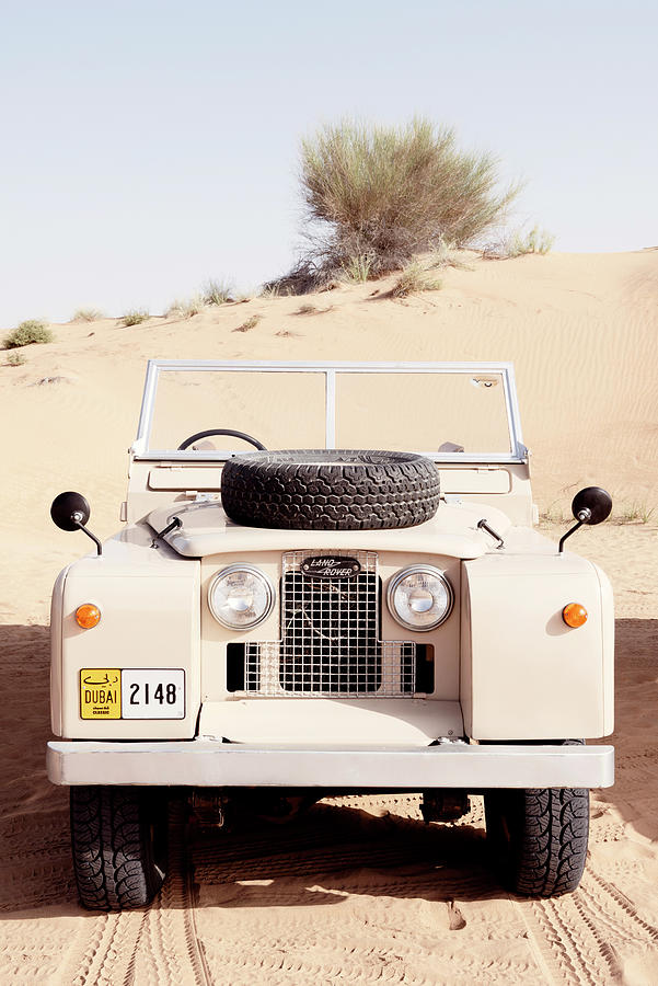Dubai UAE - Vintage Land Rover Photograph by Philippe HUGONNARD