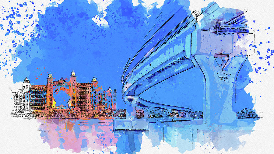 .Dubai, United Arab Emirates, UAE No 1022 Painting by Celestial