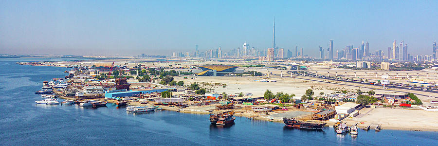 Dubai Waterfront Cityscape Photograph by SR Green