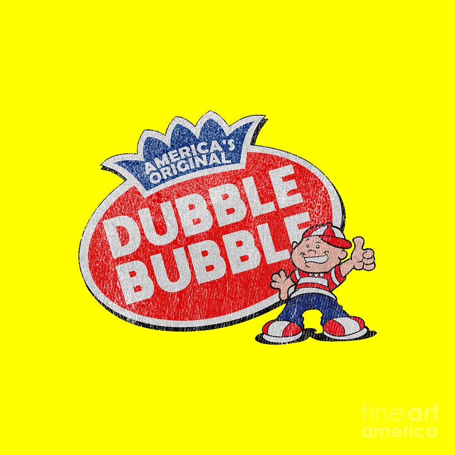 Dubble bubble gum Vintage Drawing by Charlotte C Johns - Fine Art America