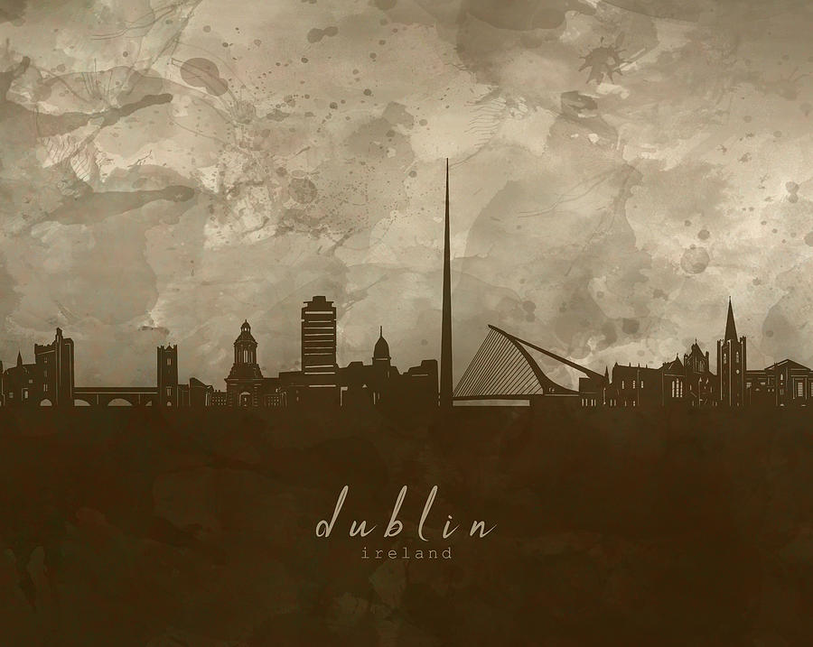 Dublin Skyline Panorama 4 Digital Art