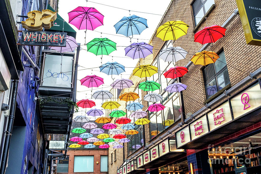 Dublin Umbrellas on Annes Lane Photograph by John Rizzuto