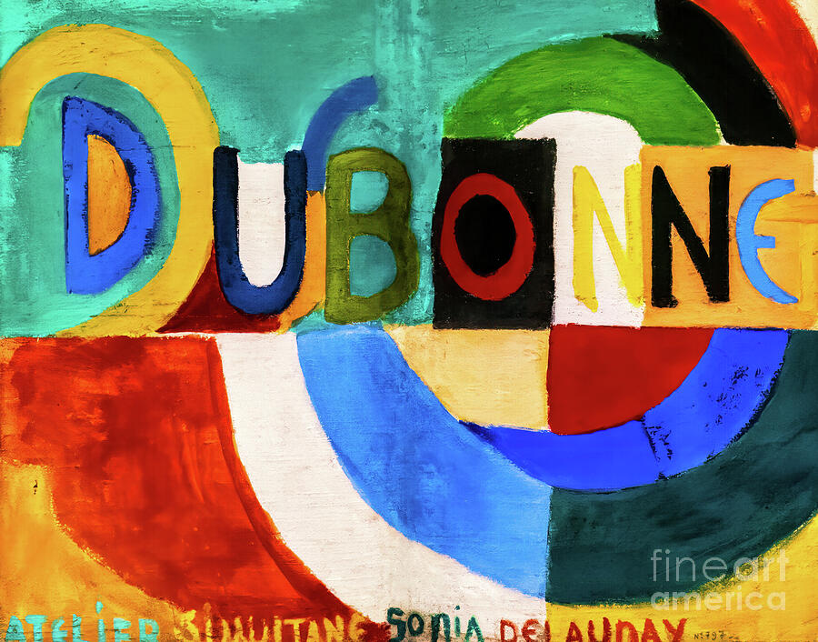 Dubonnet by Sonia Delaunay 1914 Painting by Sonia Delaunay