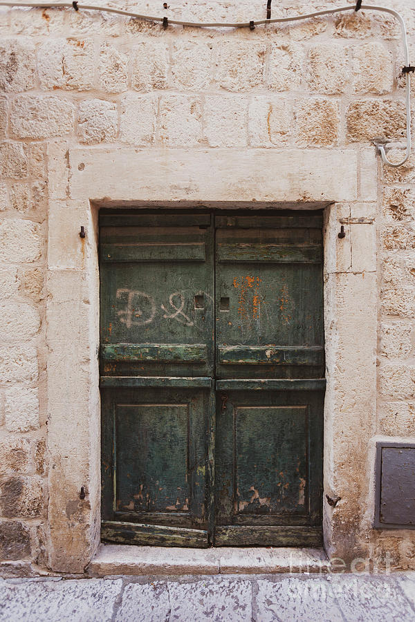 Architecture Photograph - Dubrovnik Croatia Door II  by Erin Johnson