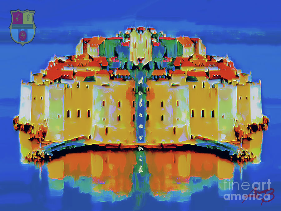 Dubrovnik in the mirror Mixed Media by Ante Barisic