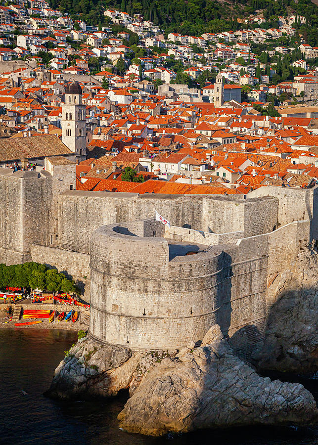 Dubrovnik Old Town City Walls Photograph by Chris Dutton