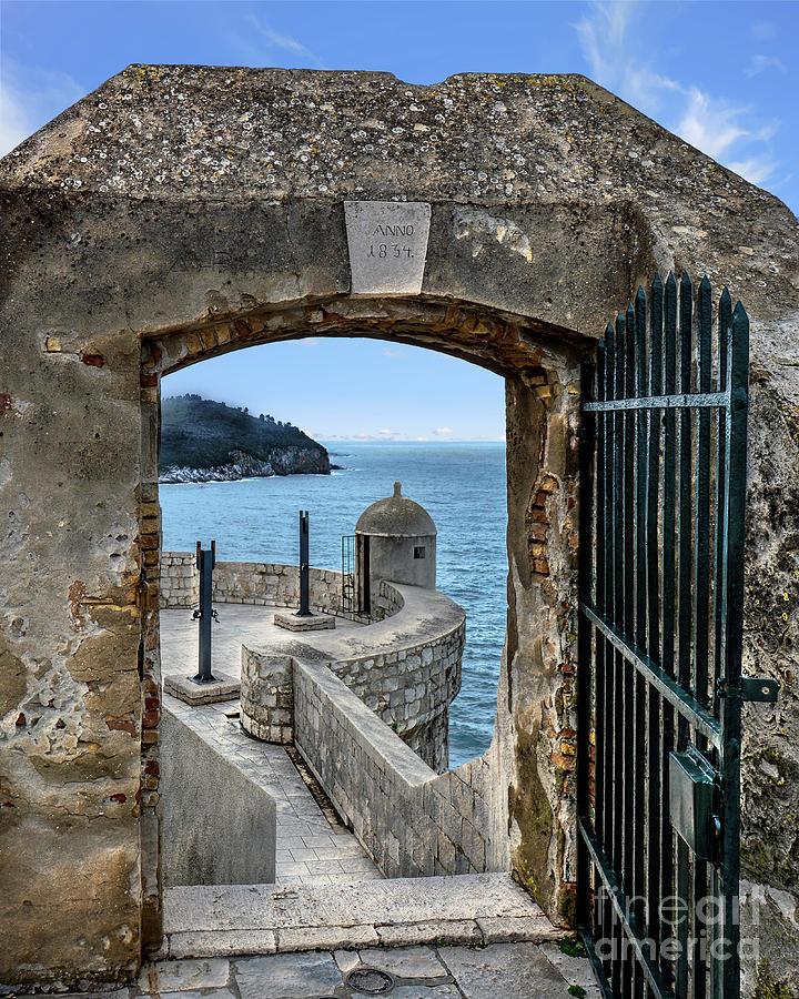 Dubrovnik Sea Gate Photograph by David Meznarich