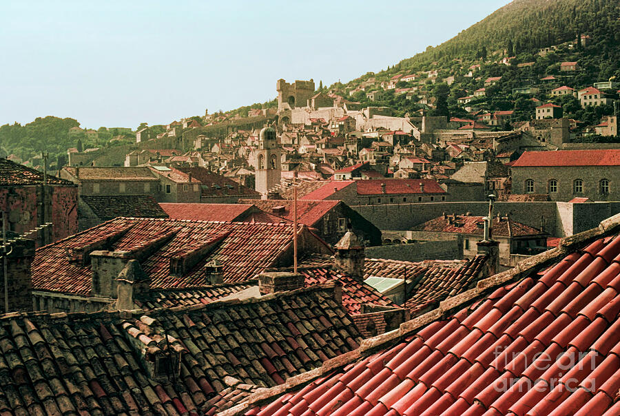Dubrovnik Tiled Rooftops Photograph by Bob Phillips