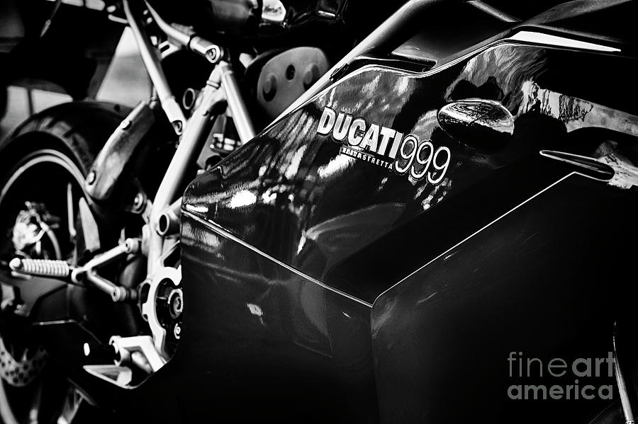 Ducati 999 Testastretta Monochrome Photograph by Tim Gainey