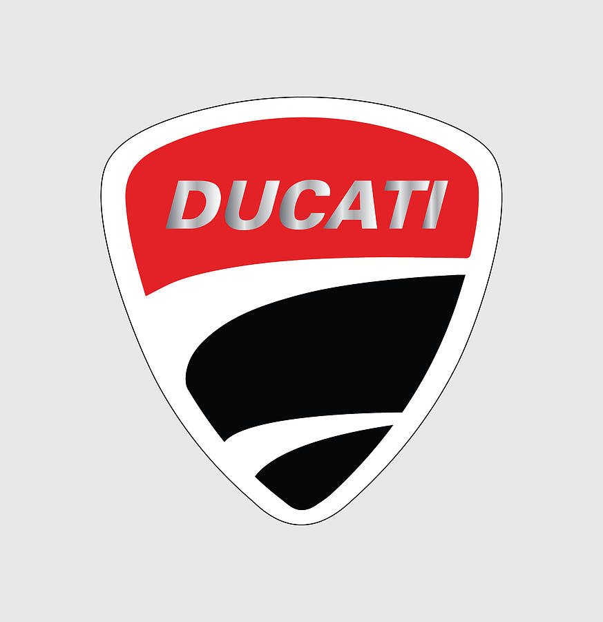 Ducati Logo V4 Digital Art by Happy Motorcycle - Fine Art America