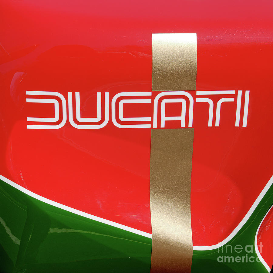 Motorcycle Photograph - Ducati MHR Tank Decal by Frank Kletschkus