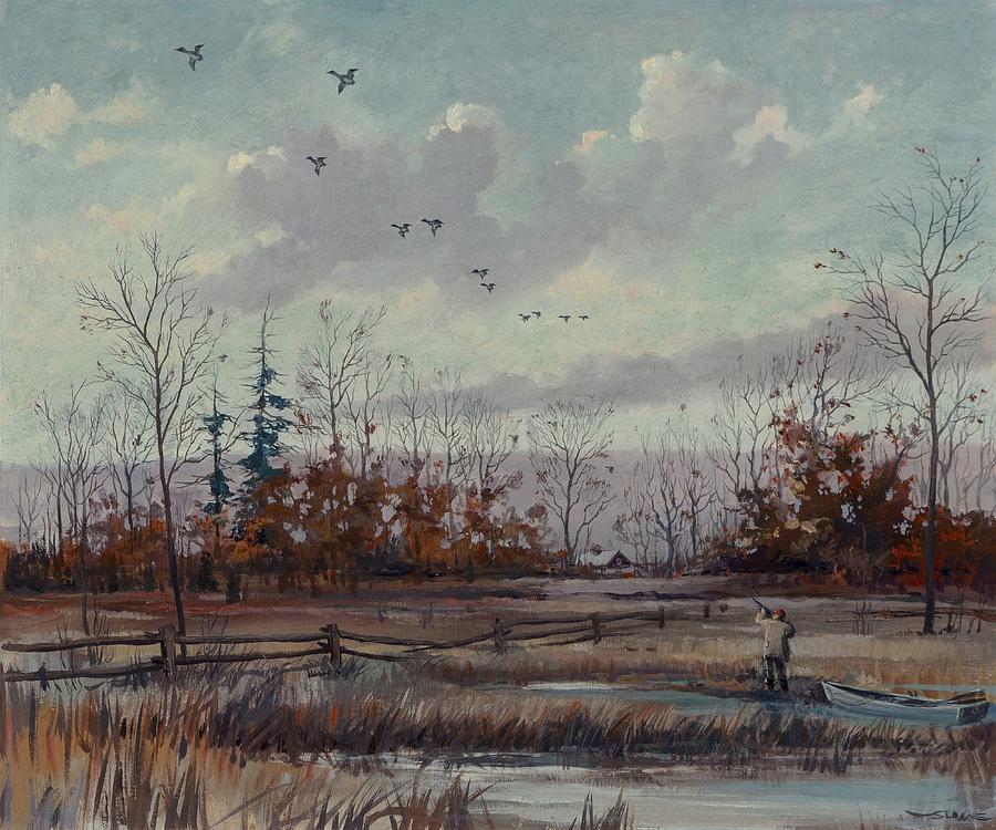 Duck Hunting Painting by Eric Sloane
