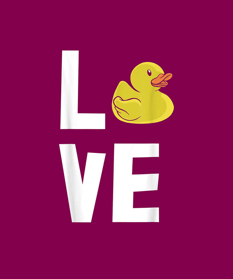 Duck Lovers Simple Cute Text Design Animal Pet Gift Ideas Drawing by