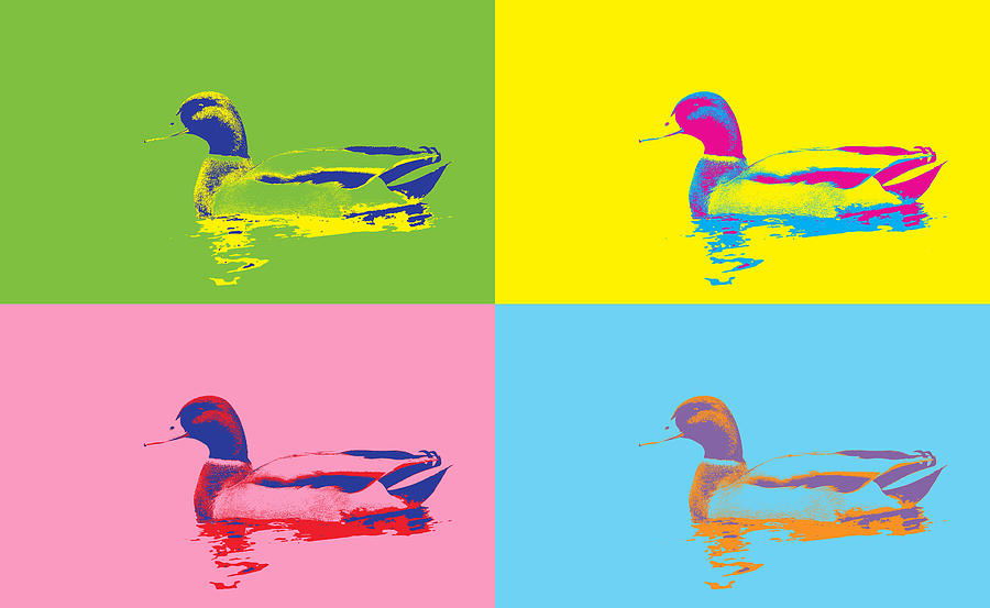 Duck Pop Art Panels Digital Art by Dan Sproul