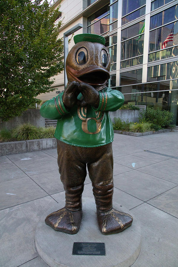 Duck statue at the University of Oregon Photograph by Eldon McGraw