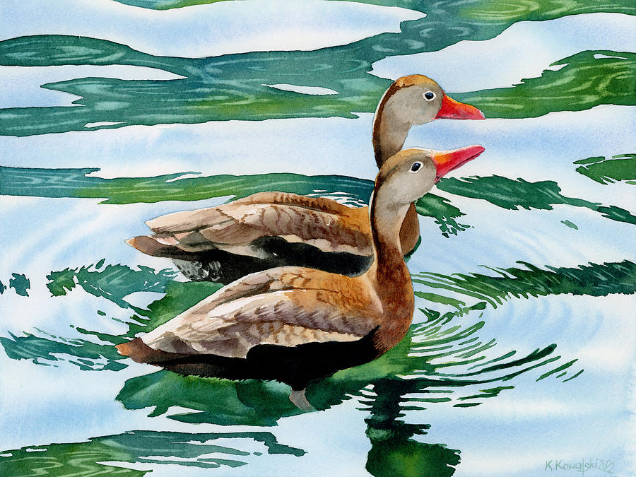Ducks Painting by Espero Art