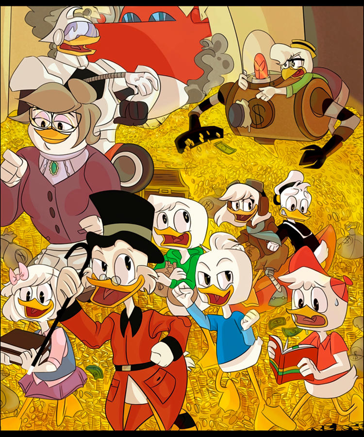 Ducktales Wooooh Classic Poster vintage Painting by Lewis Megan | Fine ...