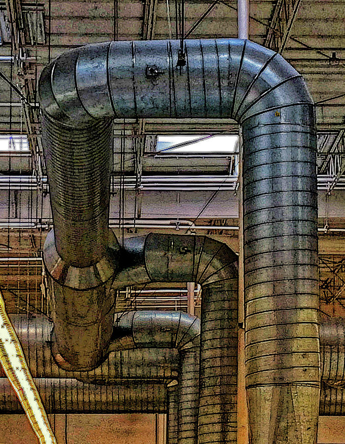 Ductwork Digital Art by Howard Paulson - Fine Art America