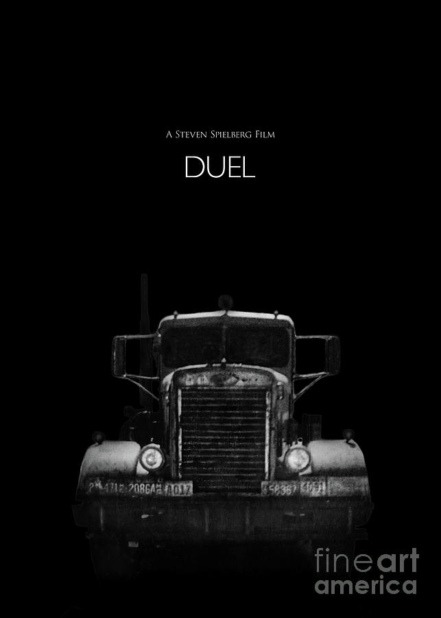 Duel 1971 - Minimalist Movie Poster Mixed Media by Kultur Arts Studios ...